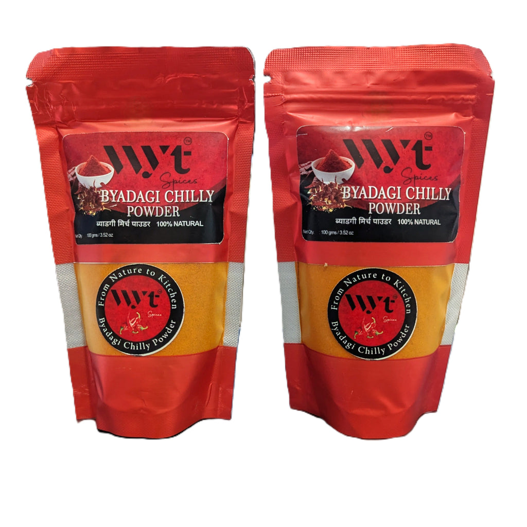 BYADGI RED CHILLY POWDER 200 GMS (100 GMS PACK OF 2)