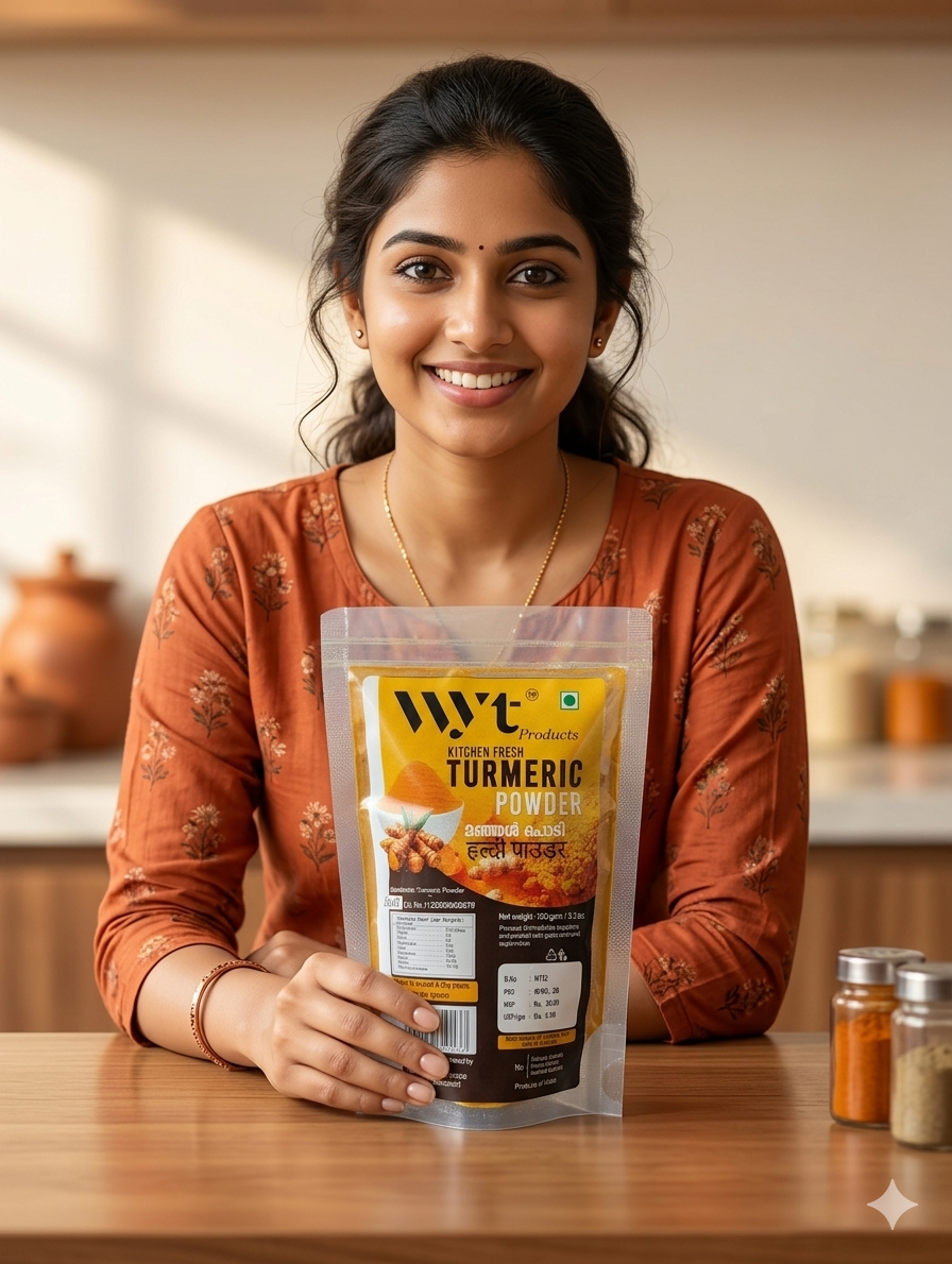 TURMERIC POWDER KITCHEN FRESH 300 gms (100 gms pack of 3)