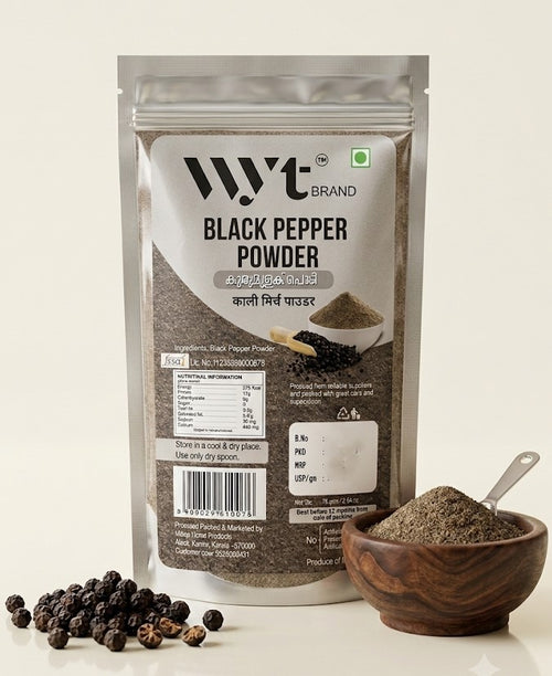 BLACK PEPPER POWDER 75 GMS X 3 PACK