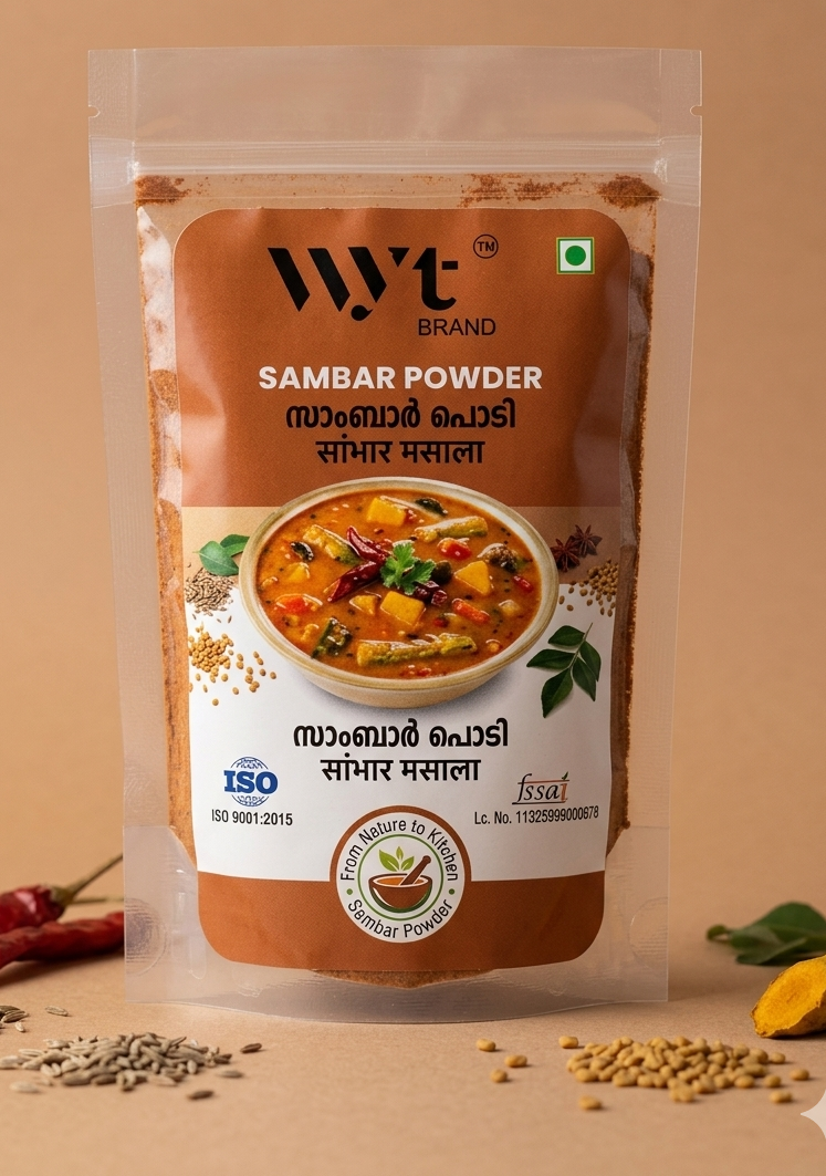 Sambar powder WYT brand Tamil Nadu style 300 g (pack of 3 of 100 gms)